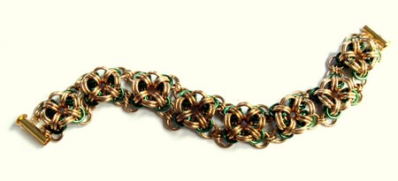 Bracelet, Bicubix Bronze and Green