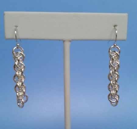 JPL Chain Maille Silver Earrings