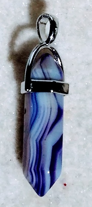 Purple Agate Gemstone Pendant