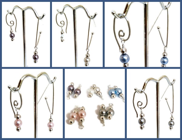 Silver and Pearl Branch - Interchangeable earrings